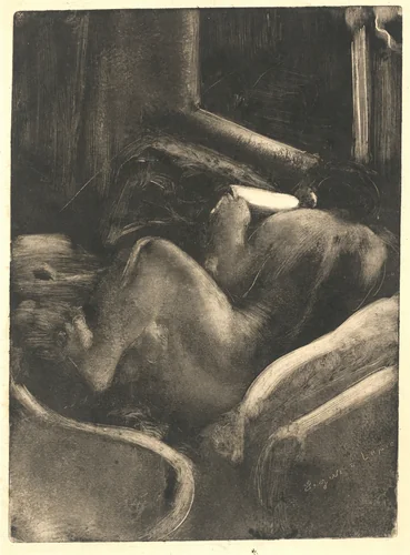 Woman Reading (Liseuse) by Edgar Degas, print, 1885
