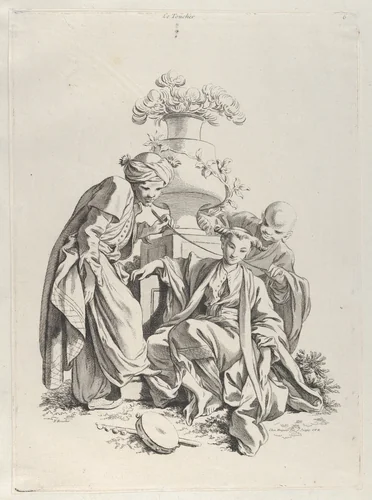Touch, from The Five Senses by François Boucher, print, 1720-1770