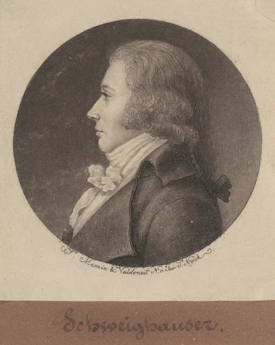 Schweighauser by Charles B. J. Févret de Saint-Mémin, print, 1796