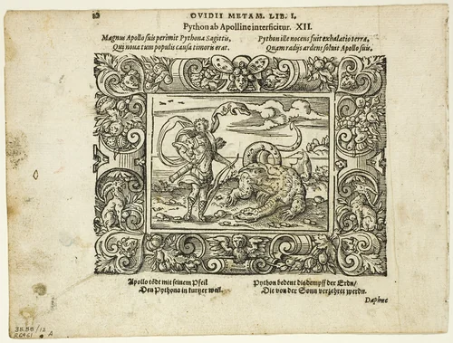 Schöne Figuren auß dem Ovidio (Ovid's Metamorphoses), plate twelve from Woodcuts from Books of the XVI Century by Virgil Solis, print, 1569