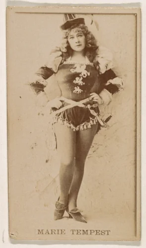 Marie Tempest, from the Actresses series (N245) issued by Kinney Brothers to promote Sweet Caporal Cigarettes by Kinney Brothers Tobacco Company, photograph, 1890