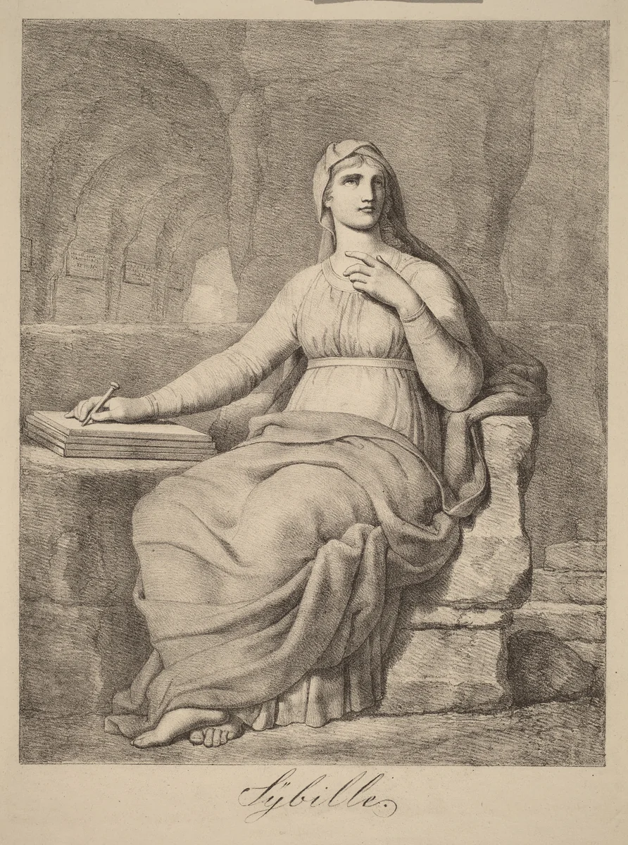 Sibylle (Sibyl) by Simon Petrus Klotz, print, 1776-1824