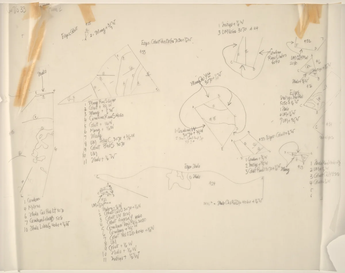 Drawing for Changes and Disappearances No. 33 by John Cage, drawing, 1979-1982