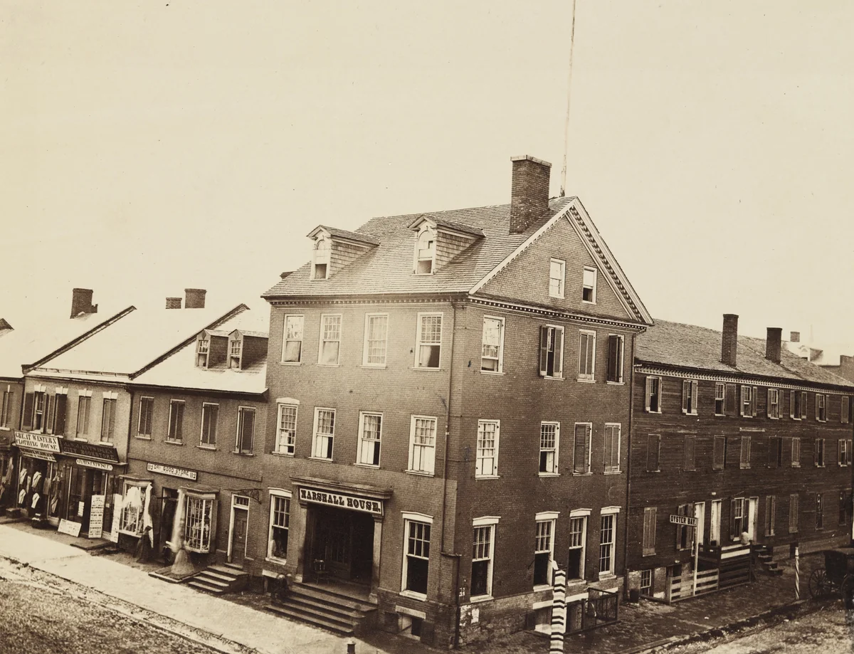 Marshall House, Alexandria, Virginia by Alexander Gardner, photograph, 1862
