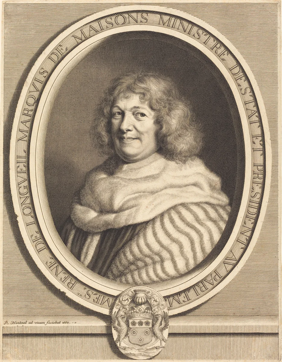 Rene, Marquis de Maisons by Robert Nanteuil, print, 1661