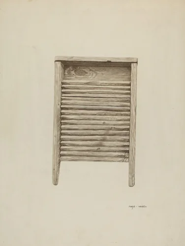 Wash Board by Mary Hansen, index of american design, 1940