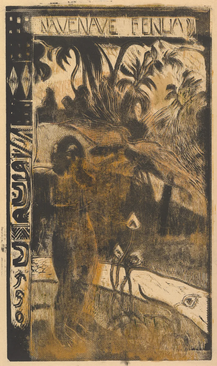 Delightful Land by Paul Gauguin, print, 1893-1894