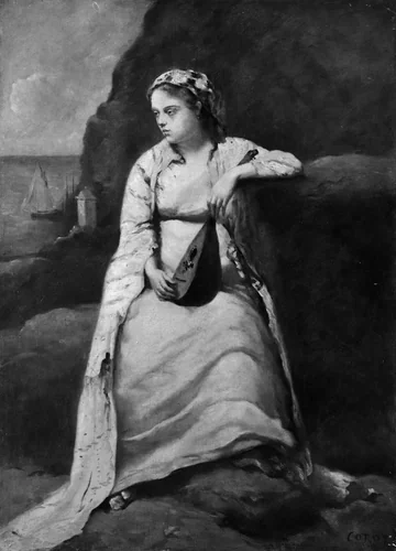 Haydée by Jean-Baptiste-Camille Corot, painting, 1801-1900