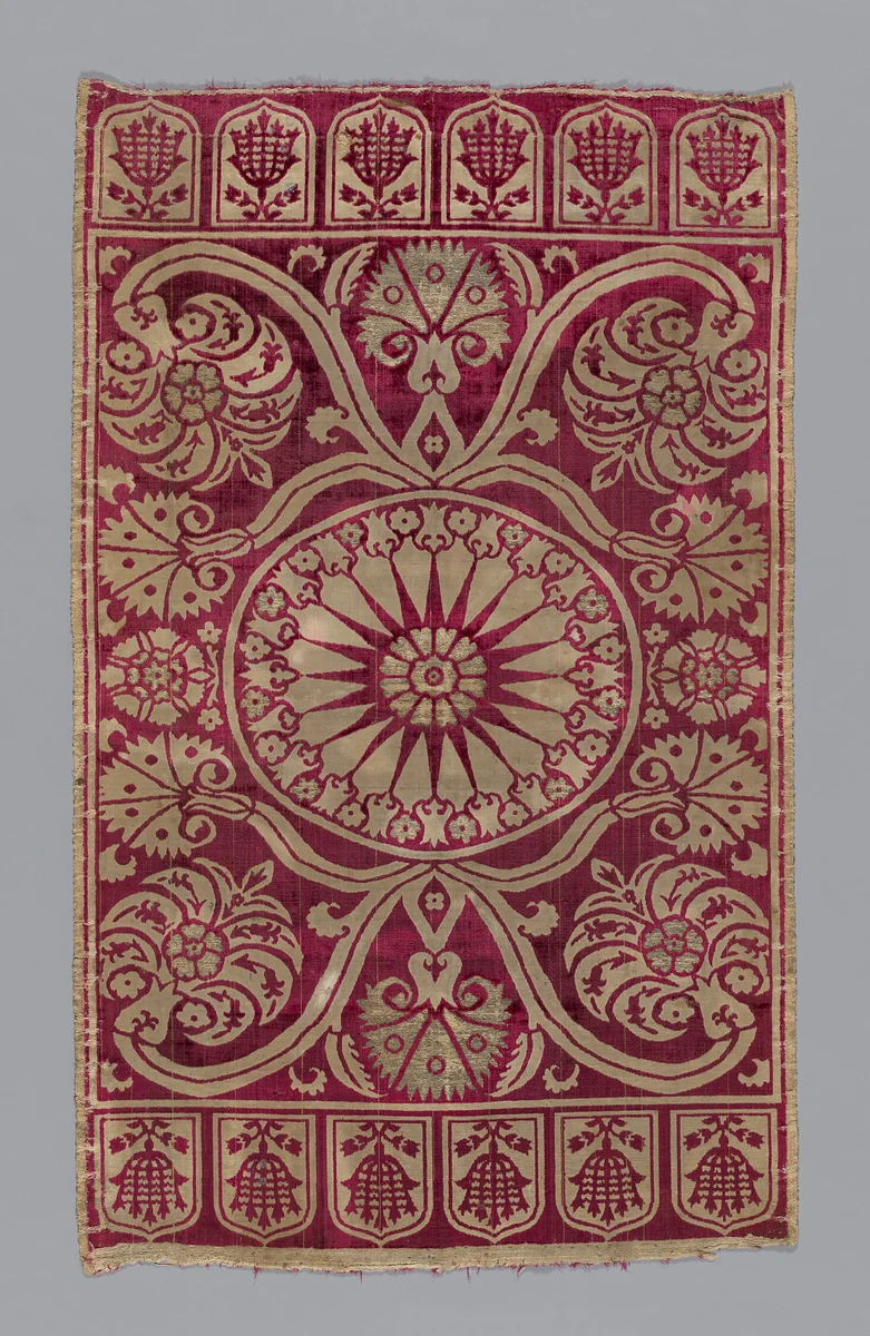 Cushion cover by Turkey, Bursa, textile, 1601-1625