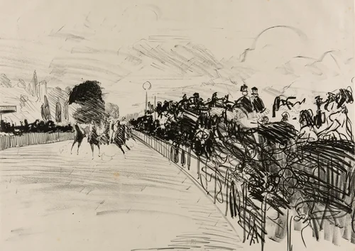 The Races by Édouard Manet, print, 1865-1872
