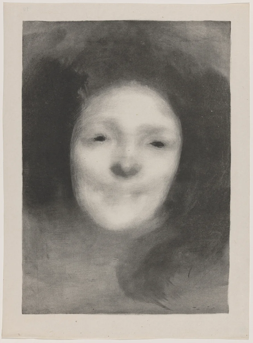 Étude de femme (Study of a Woman) by Eugène Carrière, print, 1894