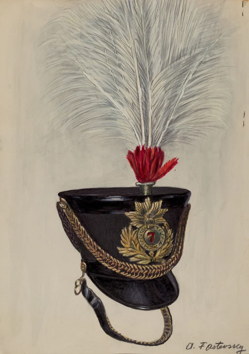 Field Officer's Hat by Aaron Fastovsky, index of american design, 1936