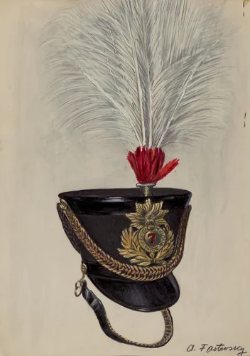 Field Officer's Hat by Aaron Fastovsky, index of american design, 1936