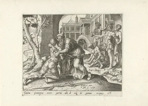 De terugkeer van de verloren zoon by Unknown, print, 1562