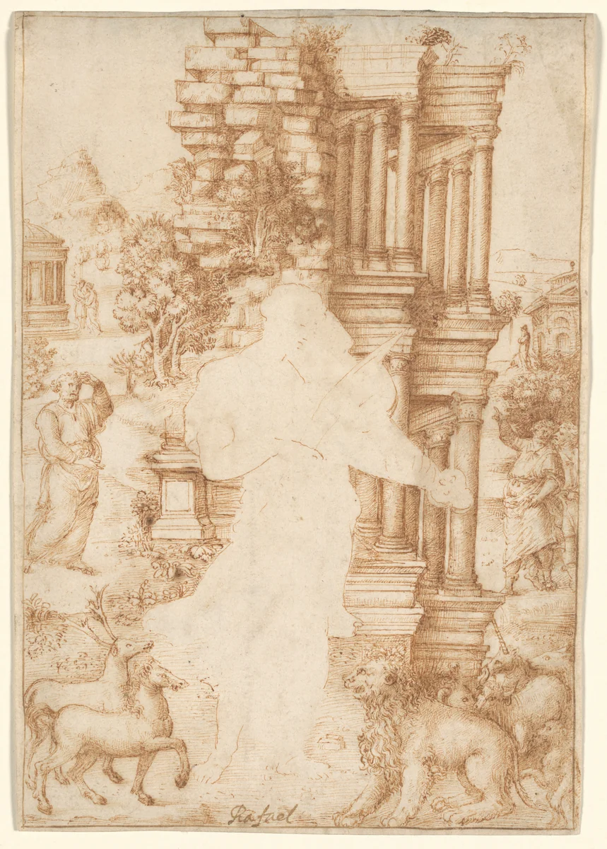 Orpheus by Italian, drawing, 1500-1535