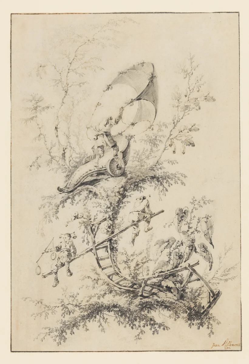 Design for the "Cahier de Balançoires Chinoises" by Jean Pillement, drawing, 1770