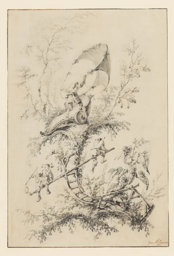 Design for the "Cahier de Balançoires Chinoises" by Jean Pillement, drawing, 1770