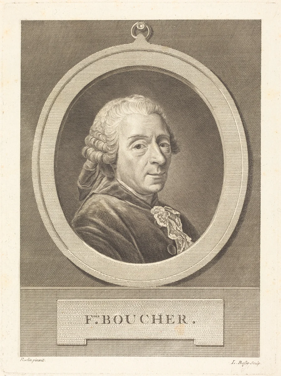 Francois Boucher by Louis Bosse, print, 1690-1830