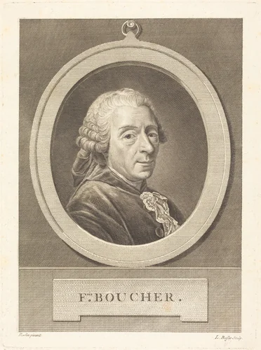 Francois Boucher by Louis Bosse, print, 1690-1830