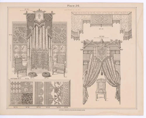 Kimball's Book of Designs: Furniture and Drapery. by J. W. Kimball, book, 1876