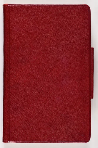 Outside Front Cover of the Red Sketchbook by Gustav Klimt, sketchbook, 1898