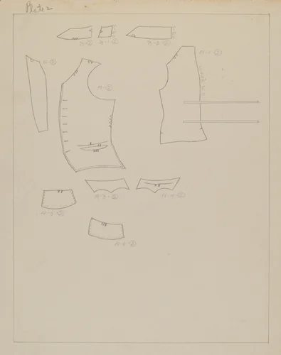 Suit Pattern by Henry De Wolfe, index of american design, 1938