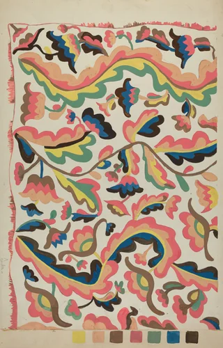 Colcha by Etna Wiswall, index of american design, 1935-1942