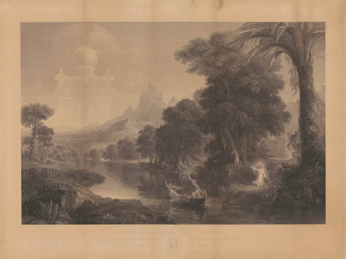 The Voyage of Life: Youth by James Smillie
Thomas Cole
J. Dalton, print, 1850
