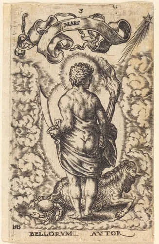 Mars by Theodor de Bry, print, 1570-1598