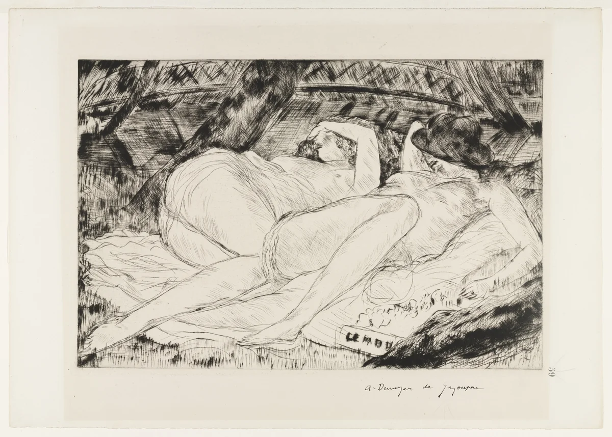 The Women of the Marne from the book Architectures by André Dunoyer de Segonzac, illustrated book, 1921