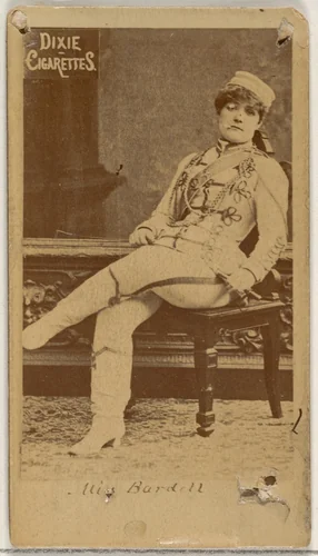 Miss Bardell, from the Actors and Actresses series (N45, Type 7) for Dixie Cigarettes by Allen & Ginter, photograph, 1885-1891