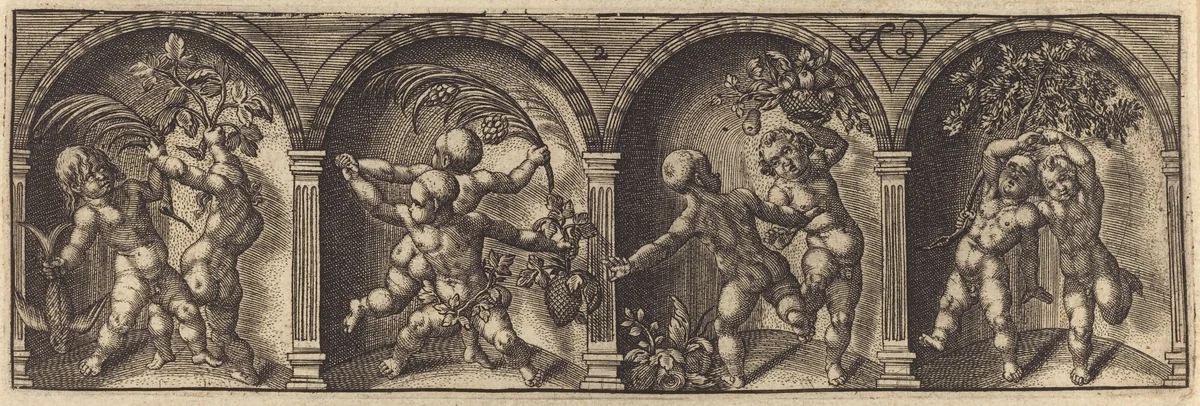 Les divers pourtraicts et figures II by Master AD, print, 1600
