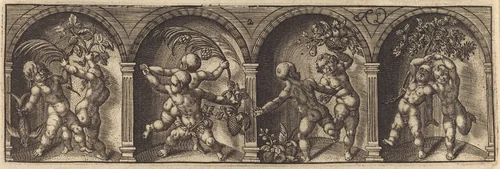 Les divers pourtraicts et figures II by Master AD, print, 1600