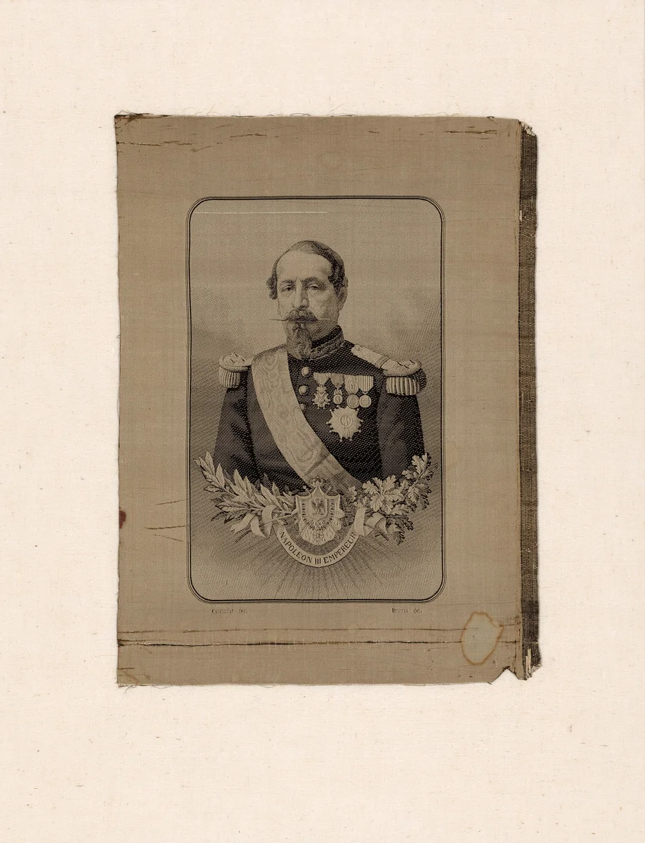 Portrait of Napoleon III (1808–1873), Emperor by Marc-Laurent Bruyas, textile, 1801-1900