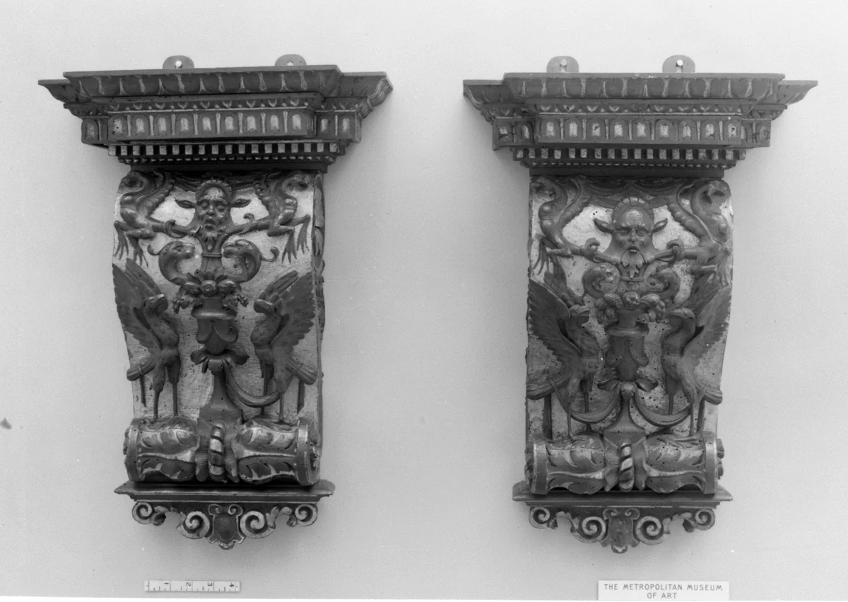 Pair of brackets by Antonio Barile, other, 1500-1599