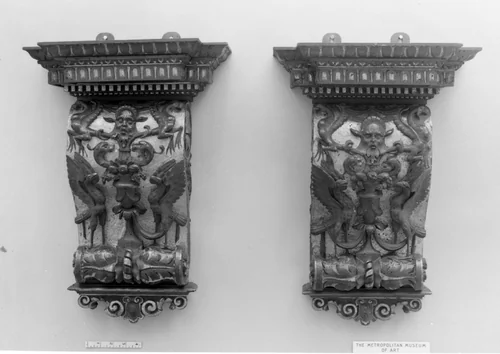 Pair of brackets by Antonio Barile, other, 1500-1599