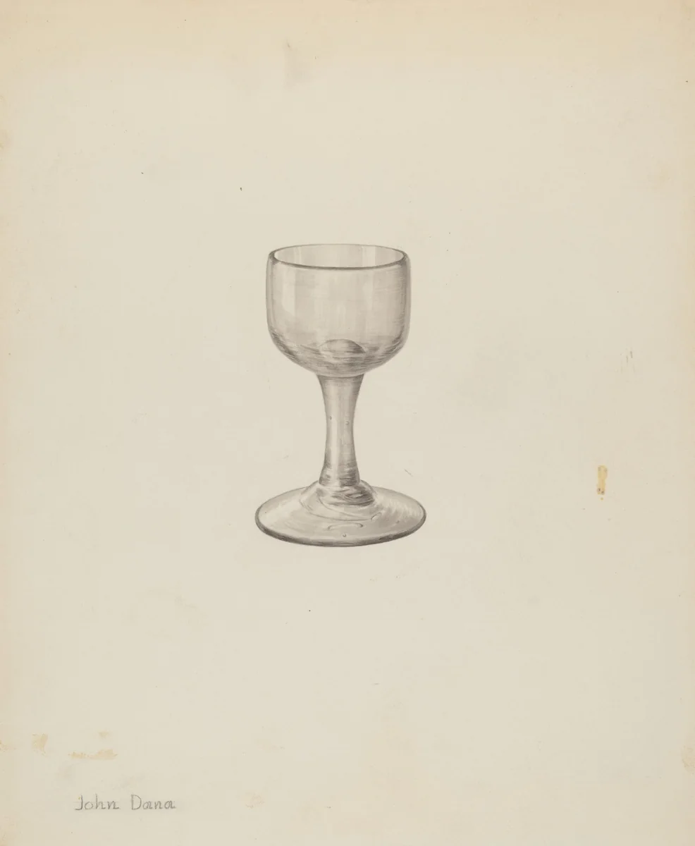 Wine Glass by John Dana, index of american design, 1940