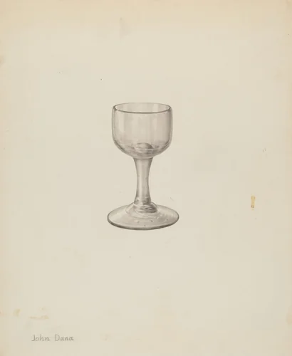 Wine Glass by John Dana, index of american design, 1940