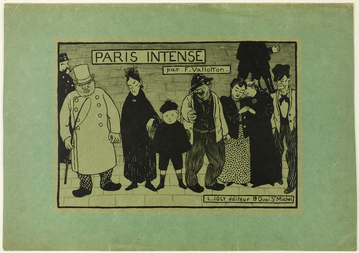 Cover for Paris Intense by Félix Edouard Vallotton, print, 1894