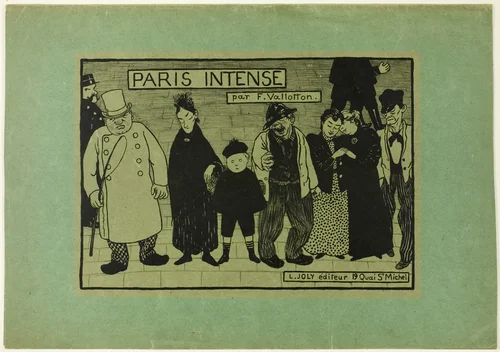 Cover for Paris Intense by Félix Edouard Vallotton, print, 1894