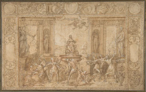 Study for The Allegory of Spring by Federico Zuccaro, drawing, 1579