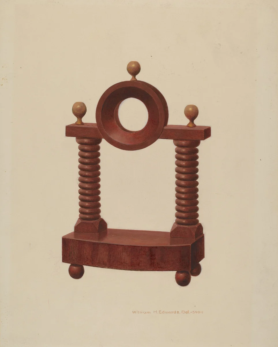 Watch Holder by William H. Edwards, index of american design, 1939