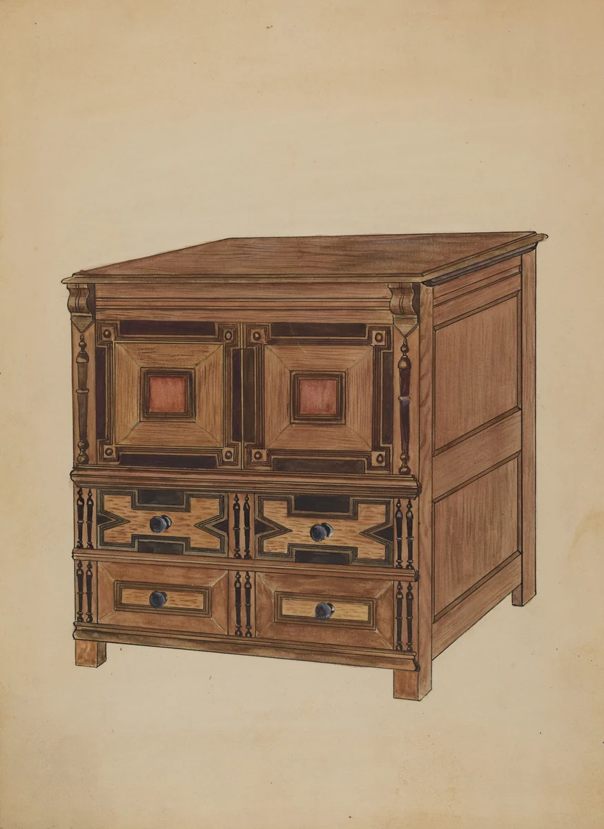 Chest of Drawers by Thomas Eliot, index of american design, 1936