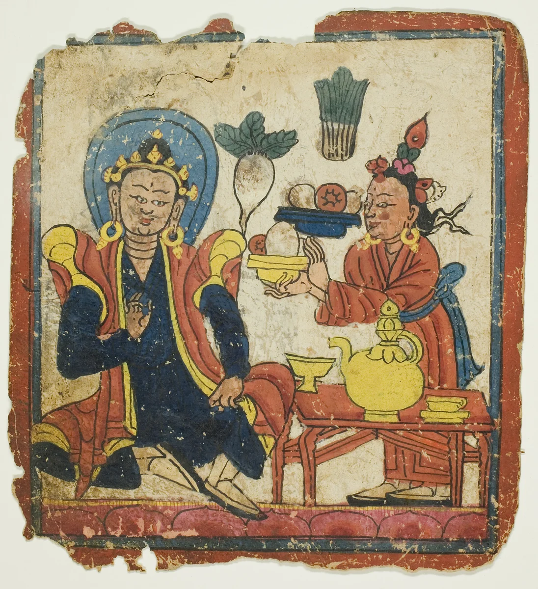 Image from a Set of Initiation Cards (Tsakali) by Southern Tibet, drawing, 1299-1499