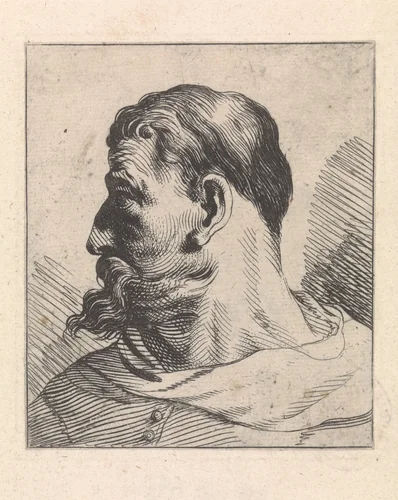 Apostel met het hoofd naar links by Theodorus van Kessel, print, 1630-1660