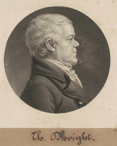 Thomas Dwight by Charles B. J. Févret de Saint-Mémin, print, 1806