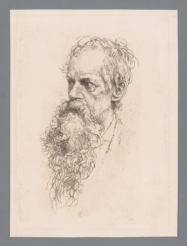 Portret van Willem Linnig senior by Willem Linnig, print, 1852-1890