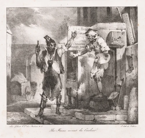 Lithographic Sketches by Charlet: Form before Color by Nicolas Toussaint Charlet, print, 1823