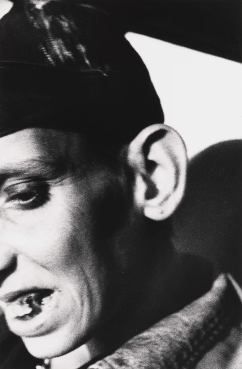 Dave In the Car, #4 by Jim Goldberg, photograph, 1991