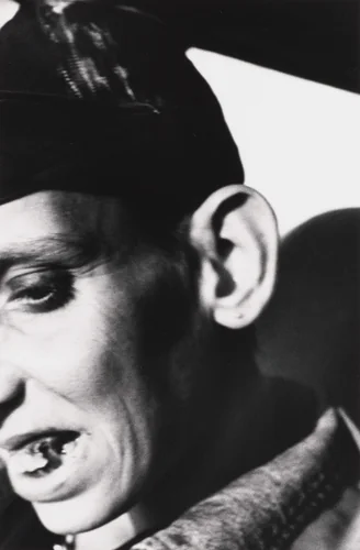 Dave In the Car, #4 by Jim Goldberg, photograph, 1991